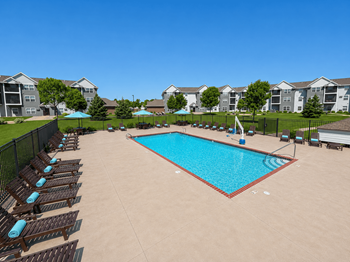 Resort style swimming pool